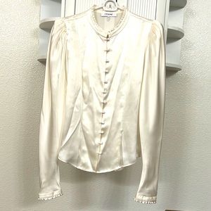 Frame Victorian Silk Blouse
